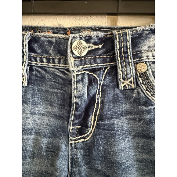 Rock Revival Ginett Boot Cut Denim Jeans Embellished Pockets Women's 28 - Picture 4 of 10